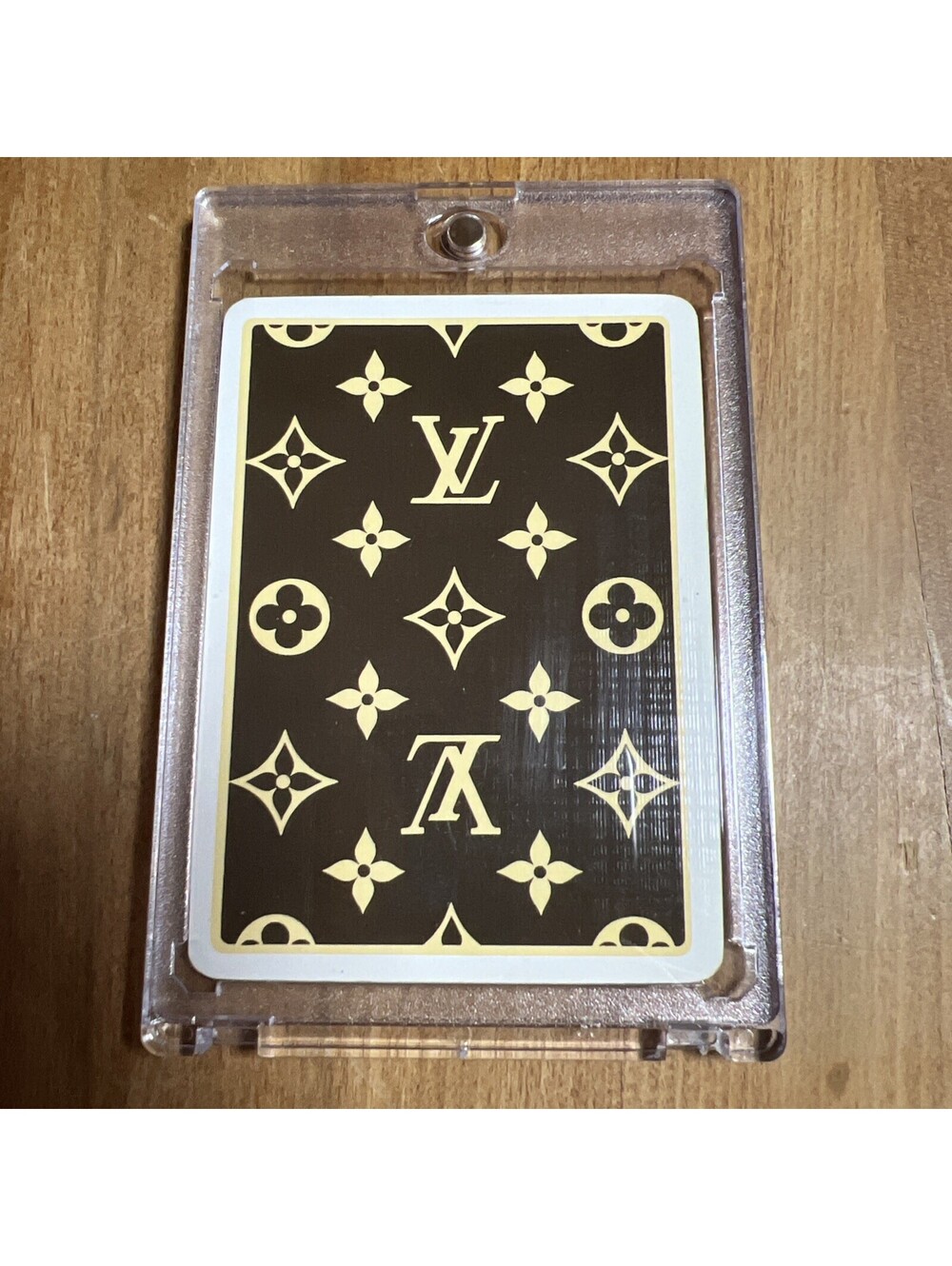Louis Vuitton Luxury Playing Card with Display Case 5 of Diamonds